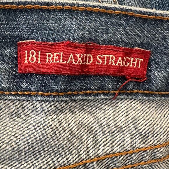 Lucky Brand 181 Relaxed Straight Jeans Size 38x30 Medium Wash 7MG1001 - Picture 9 of 12